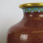 Couple Vases Cloisonn&Atilde;&copy; Jar Vintage Chinese Asia Red Colourful Blossom Floral CM1