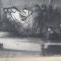 Large Drawing A Charcoal Antique Opera Youth's Pierre Duteurtre Dut BM53.1