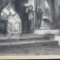 Large Drawing A Charcoal Antique Opera Youth's Pierre Duteurtre Dut BM53.1