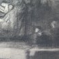 Large Drawing A Charcoal Antique Opera Youth's Pierre Duteurtre Dut BM53.1