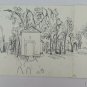 Old Sketch Studio Preparatory Drawing View Opera Painter Pancaldi P14