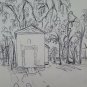 Old Sketch Studio Preparatory Drawing View Opera Painter Pancaldi P14