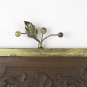 Couple Old Wall Expressions Wood & Wrought Iron Forged by Hand CH11
