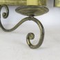 Couple Old Wall Expressions Wood & Wrought Iron Forged by Hand CH11