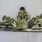 Large Pair Of Wall Wrought Iron Forged Hand Floral Vintage CH34