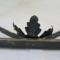 Large Pair Of Wall Wrought Iron Forged Hand Floral Vintage CH34