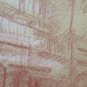 Antique Drawing A Blood View City France Pierre Duteurtre Dut BM53.1