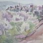 Old Painting Painter Local Sketch Glimpse Of Country On paper 20 1/2x15in P14