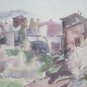 Old Painting Painter Local Sketch Glimpse Of Country On paper 20 1/2x15in P14