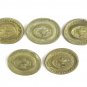 5 Fret Bronze Golden for Furniture Antique Medal Locket Old CH28