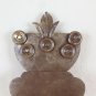 Wall Two Lights Wrought Iron Forged Hand Vintage Light Wall CH37