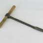 Old Drill Hand Tinivello & Spade Footrest Iron Tools Crafts BA5