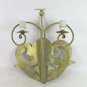 Wall Light Two Flames Wrought Iron Vintage Artisan Light Wall CH39