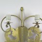 Wall Light Two Flames Wrought Iron Vintage Artisan Light Wall CH39