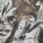 Antique Drawing Opera Of Painter Pierre Duteurtre Dut Scene Classic BM53.1