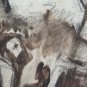 Antique Drawing Opera Of Painter Pierre Duteurtre Dut Scene Classic BM53.1