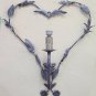 Wall Wrought Iron Heart-Shaped With Decoration Floral Vintage CH34