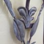 Wall Wrought Iron Heart-Shaped With Decoration Floral Vintage CH34