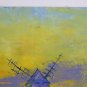 Landscape With Windmill A Wind Old Painting oil French Of '900 Vintage X7
