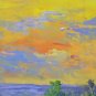 Landscape With Windmill A Wind Old Painting oil French Of '900 Vintage X7