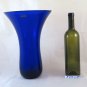 Jar Crystal Blue Cobalt Crystallina Made IN Poland Vintage Irena BM20