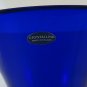 Jar Crystal Blue Cobalt Crystallina Made IN Poland Vintage Irena BM20