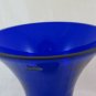 Jar Crystal Blue Cobalt Crystallina Made IN Poland Vintage Irena BM20