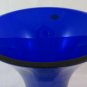 Jar Crystal Blue Cobalt Crystallina Made IN Poland Vintage Irena BM20