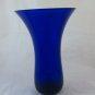 Jar Crystal Blue Cobalt Crystallina Made IN Poland Vintage Irena BM20