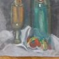 Old Painting To oil Studio Preparatory Signed Sketch Spain '900 MD10