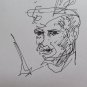 Old Drawing A Pen On paper Opera Of Master Pancaldi of Modena P28.7