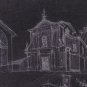 View Church Piedmont Old Painting White Black On Board Of Masonite X4