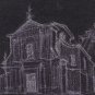 View Church Piedmont Old Painting White Black On Board Of Masonite X4