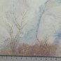 Small Painting Watercolour Frosted Theme landscape Snow Frost P28.1