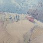 Small Painting Watercolour Frosted Theme landscape Snow Frost P28.1