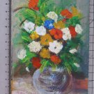 3 7/8x5 7/8in Small Painting Blossom Ideale For Dial A Decoration Mural X13