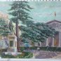 View of Madrid Plaza Of Las Cortes Old Painting Signed Vicente Segura MD11