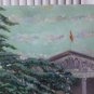View of Madrid Plaza Of Las Cortes Old Painting Signed Vicente Segura MD11