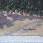 View of Madrid Plaza Of Las Cortes Old Painting Signed Vicente Segura MD11
