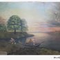 Antique Painting oil On Board Dated 1917 Signed Sunset Maremma landscape X9