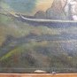 Antique Painting oil On Board Dated 1917 Signed Sunset Maremma landscape X9