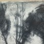 Bleak landscape Countryside Large Drawing Antique Of Pierre Duteurtre Dut BM53.1