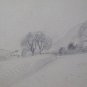 Drawing Antique Artist Emil Otto Bischoff Maison The Rochelle France BM53.6C