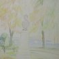 Drawing Antique Beginning Century View lake Retro Eglise Mont The Ville BM53.6C