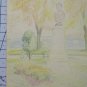 Drawing Antique Beginning Century View lake Retro Eglise Mont The Ville BM53.6C