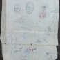 Drawing Antique Studio Face Human Pencil On paper Years 40 Sketch P28.6