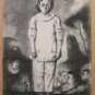 Large Drawing Antique Inspired Watteau Pierrot Pierre Duteurtre Dut BM53.1 H