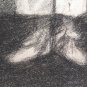 Large Drawing Antique Inspired Watteau Pierrot Pierre Duteurtre Dut BM53.1 H