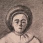 Large Drawing Antique Inspired Watteau Pierrot Pierre Duteurtre Dut BM53.1 H