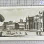 Engraving Antique Gandini Francesco Palace & Garden Pontif.io On Quirinale VS11